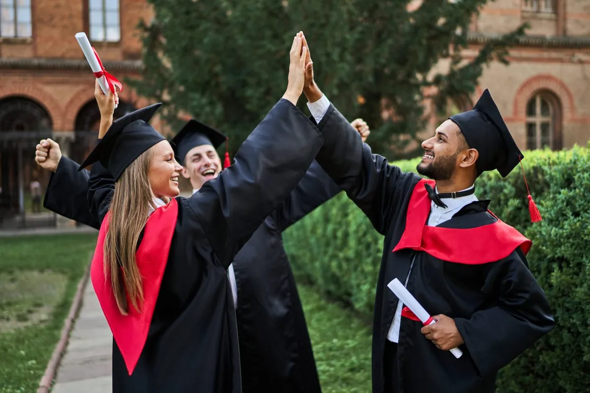 MBA admits celebrating on results day